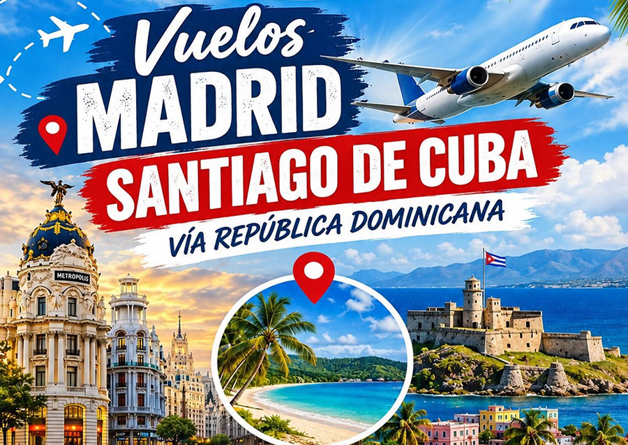 Vuelos Madrid-Santiago de Cuba
