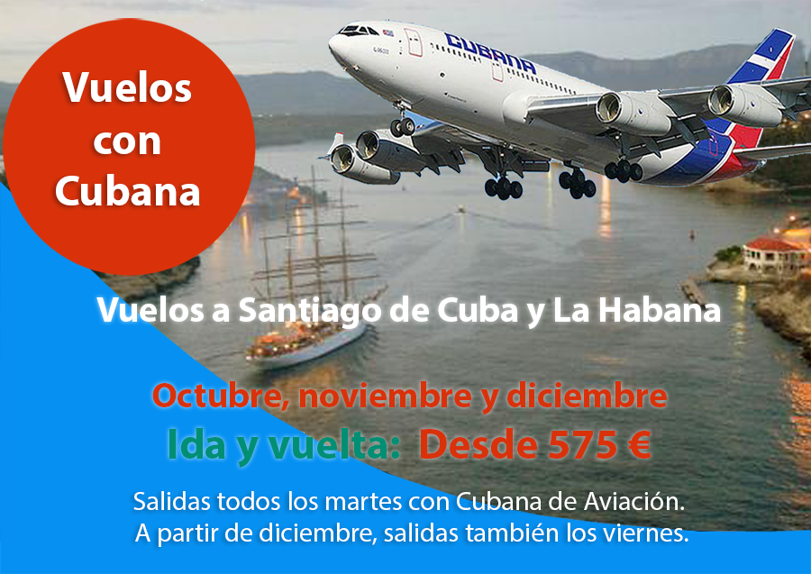 Oferta de solo vuelo a Cuba
